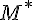 {M}^{*}